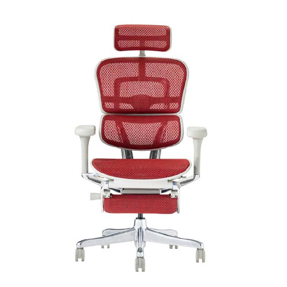 関家具 エルゴヒューマン プロ2 オットマン グレーフレーム EHP2-LPL-DR-GF-RD レッド