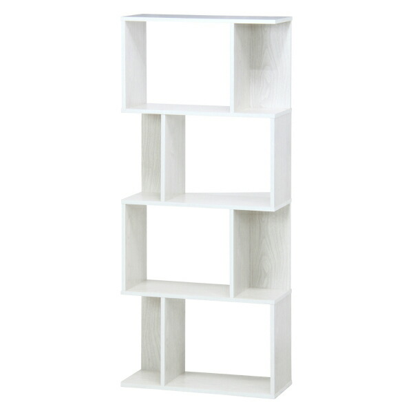 楽天市場】【送料無料】不二貿易 S型ディスプレイラック 4段 ホワイト