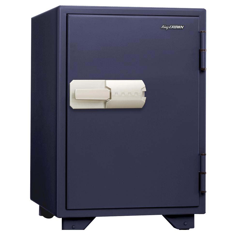 日本アイ・エス・ケイ 特殊マグネットロック式耐火金庫 KS-50MNA 耐火金庫 家庭用金庫 セキュリティ 特殊 A4サイズ 簡単 ツートン ブラウン シルバーマグネットキー 自動施錠 地震 災害 防災