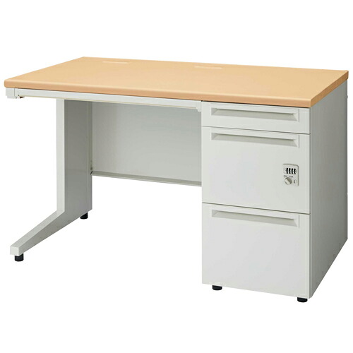 付け加える 片袖机文字盤錠 UJ-127A-3D WM/W4 W1200 706500 オフィスデスク-オフィス家具