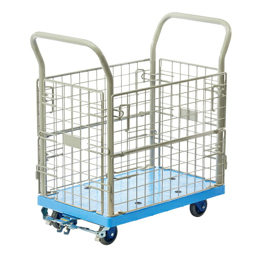 金沢車輌 環境静音網台車 NP-107GS-B フットブレーキ 727186｜イーコンビ店