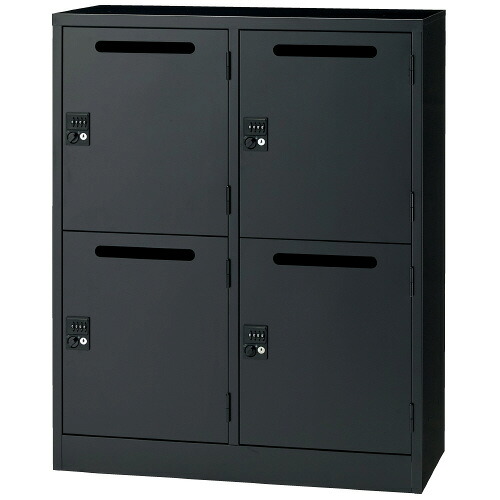 ジョインテックス パーソナルロッカーPL-22DN BKダイヤル錠 754411|イーコンビ店