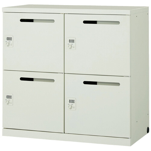 ジョインテックス Pロッカー 配線口付4人用 JPL-4W WH 754413|イーコンビ店