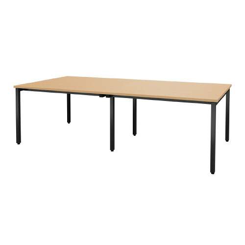 TOKIO テーブル MTQ20-2412B NA ブラックフレーム 767913｜イーコンビ店