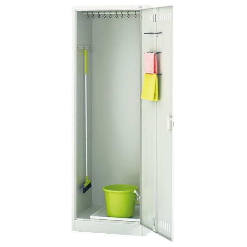 プラス 掃除用具ロッカーNO.60VN LGY 851194|イーコンビ店