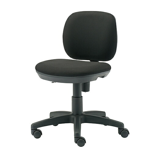 プラス 事務イス KC-JF60SL BK ブラック 布張り 889259｜イーコンビ店