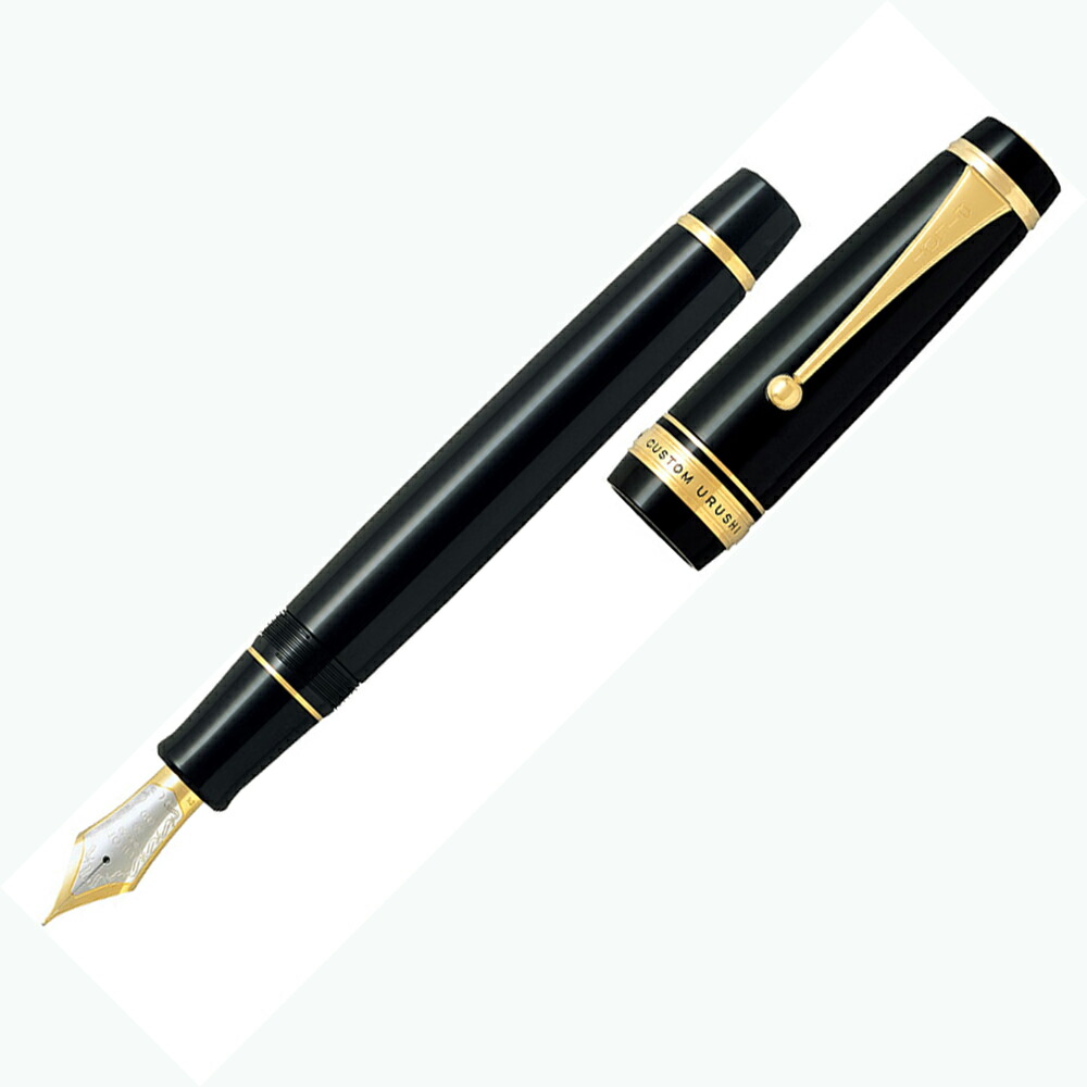 飛行士 PILOT 筆 カスタム URUSHI まっ黒 太字 差し上げ物容れもの付き添い人 FKV-88SR-B-B CUSTOM URUSHI