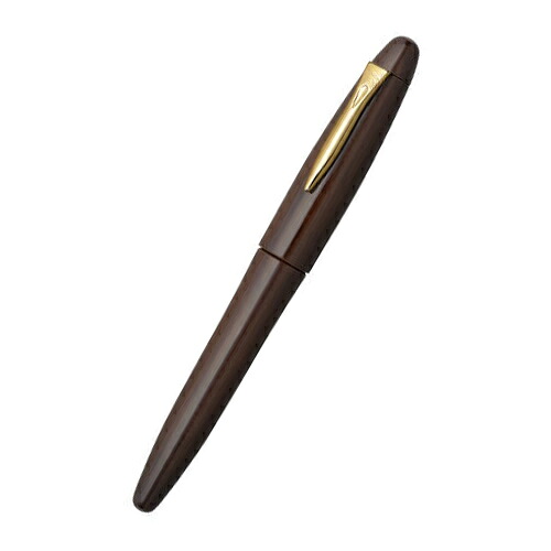 【貨物輸送無料】【ラッピング無料】プラチナ萬年筆 筆 出雲鉄刀木 PIZ-50000T＃20-2 引っ敷きタガヤサン 細字 出雲桐箱入