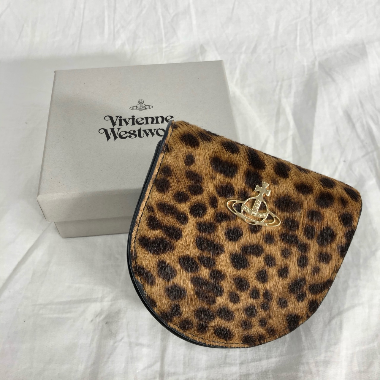 Vivienne Westwood ヴィヴィアンヒョウ柄ショルダーバッグ 2023新作◇Vivienne Westwood◇CINDY CYLINDER メッシュ バッグ