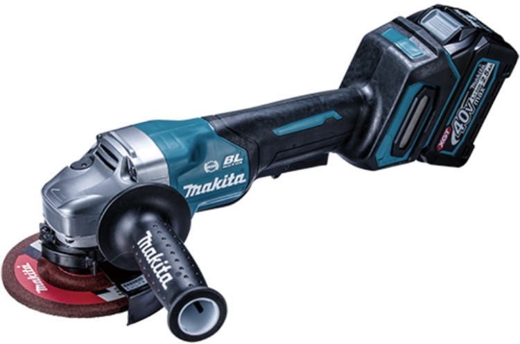 マキタ 申し受ける式ディスクグラインダ GA010GRDX 外径125粍 嘱する品(バッテリ×2・申し受ける器・入れもの) 40V makita