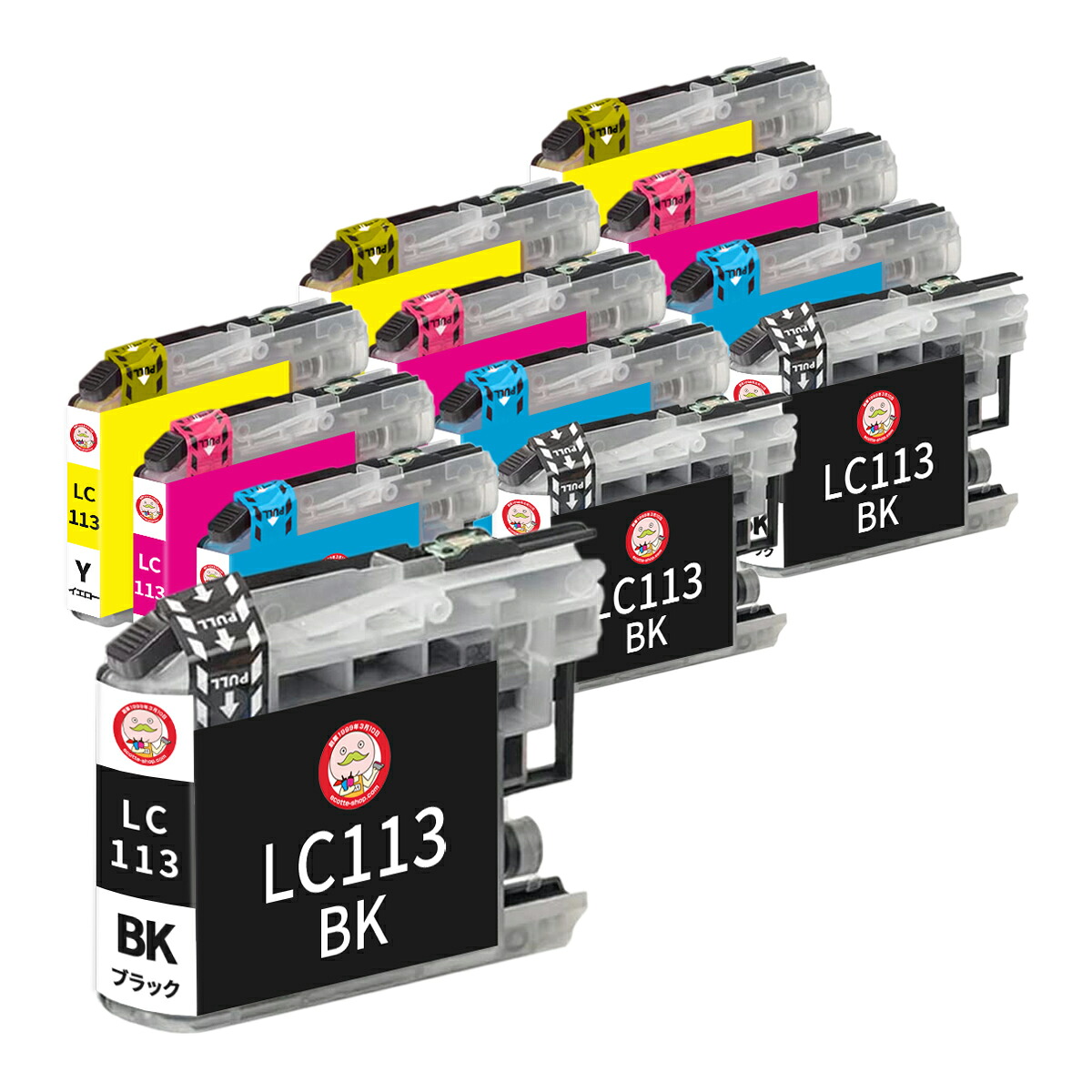 LC113-4PK BR社用 互換インクカートリッジ 4色×3組 合計12個 ┃ DCP-J4215N DCP-J4210N MFC-J6570CDW MFC-J4910CDW MFC-J4510N PRIVIO NEO / PRIVIO WO
