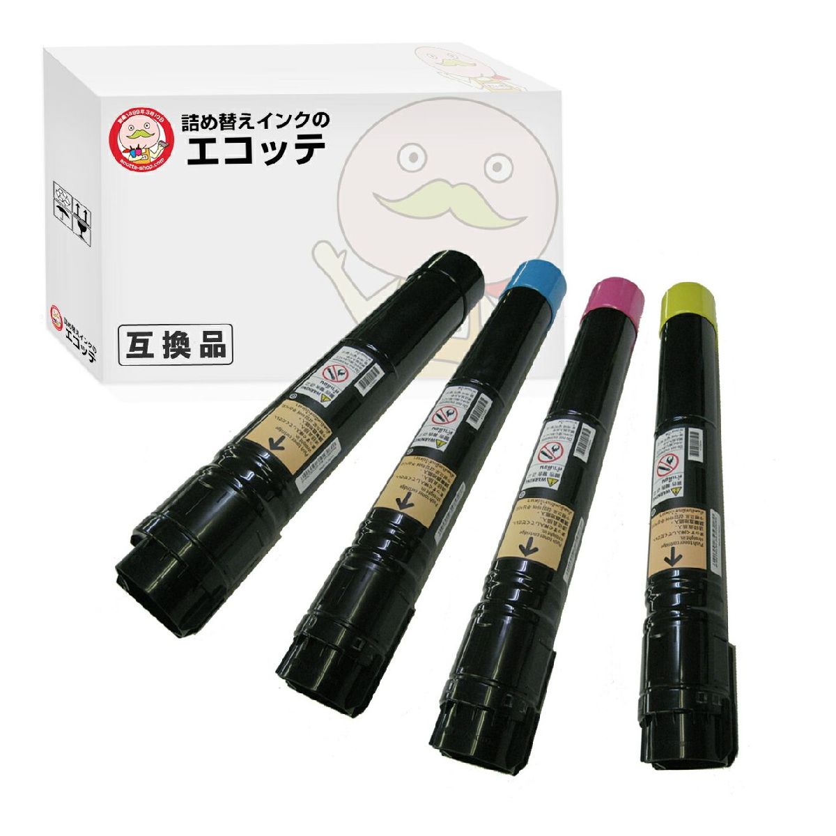 【即納国産再生品 1年保証】 CT203177 CT203178 CT203179 CT203180 FUJIFILM 互換 リサイクルトナー 4色セット ブラック ( 黒 ) シアン マゼンダ イエロー ┃ 富士フイルム 富士ゼロックス FUJIXEROX 対応機種: DocuPrint ドキュプリント C4150d ★使用済トナー回収無料｜詰め替えインクのエコッテ