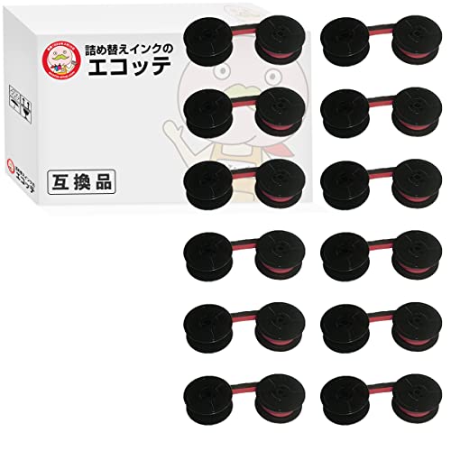 EP-101 EP101 スプールリボン 黒赤 12個 SHARP ( シャープ )用 ┃ シャープ インクリボンカセット EP-101 インクリボン ポイント消化 CS761 CS661 CS50A CS-761 CS-661 CS-50A BL550X BL-550X