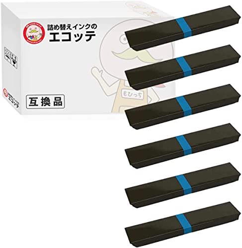 DPK24E サブリボン 黒 6個 Canon ( キヤノン / キャノン )用 ┃ インクリボン インク リボンカセット インクカートリッジ プリンターインク カセットリボン 互換 互換品 交換 プリンタ ドットプリンタ ドットインパクトプリンタ 熱転写プリ｜詰め替えインクのエコッテ