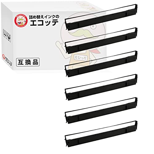 【国産汎用品 1年保証】 ERC-20対応 EPSON用 (エプソン互換) インクリボンカセット 黒 6個 ┃ エプソン インクリボンカセット ERC-20 インクリボン ポイント消化 VP1700PC VP1700 VP1600PC VP1600 VP1500PC VP1500 VP135K