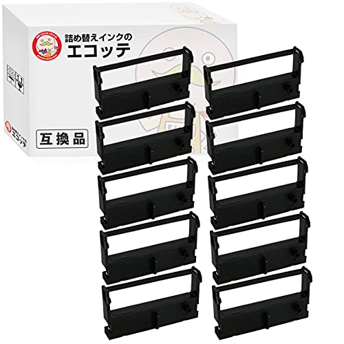 【国産汎用品 1年保証】 ERC-39B対応 EPSON用 (エプソン互換) インクリボンカセット 黒 10個 ┃ エプソン インクリボンカセット ERC-39B インクリボン ポイント消化 MU312S MU311S MU311 MU310S MU310 M-U312S M-U311S