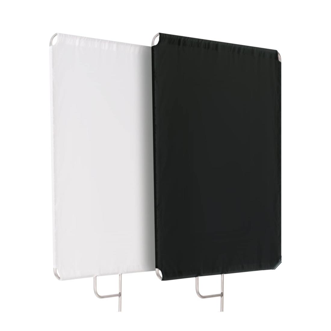 Selens 撮影用 フラッグパネル レフ板 45x60cm ディフューザー+ブラックリフレクターキット ステンレス製 撮影フラッグ 取り外し快速 スタジオ撮影 写真照明反射器 ポートレート インタビュー ビデオ撮影 人物撮影など対応