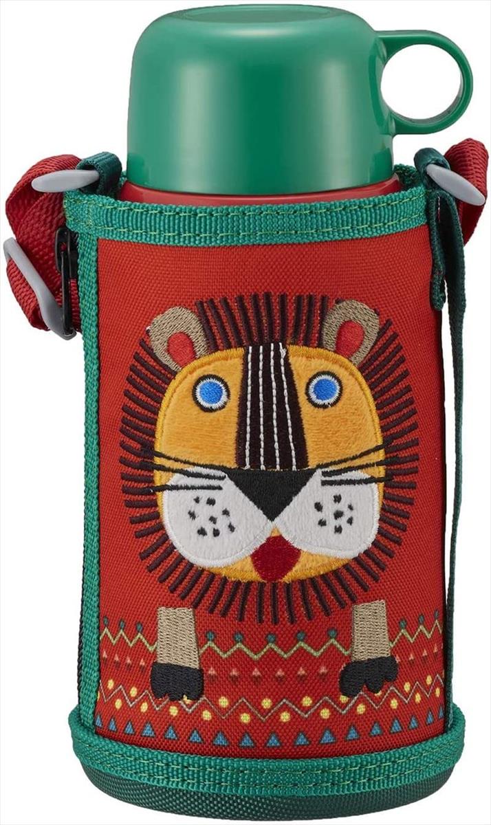 タイガー魔法瓶(TIGER) 虎 吸い筒 600ml 直飲み 水呑み 付 2WAY ステンレス鋼 瓶 車寄せ付き添い人 スペイン領サハラ コロボックル 百獣の王 MBR-C06GRN