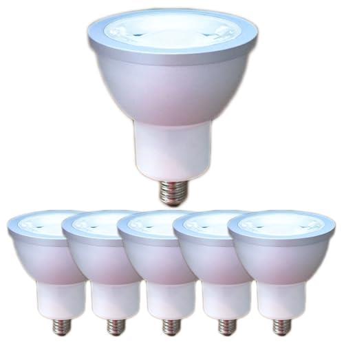 VIMLITE LED電球 EZ10 昼白色 AC/DC12V COB6W JR50 LEDスポットライト 30度 ハロゲン形50W～60W相当 密閉器具対応 (昼白色相当(5000K), 本体銀 6W 30度 EZ10口金(6個)) 4,980円