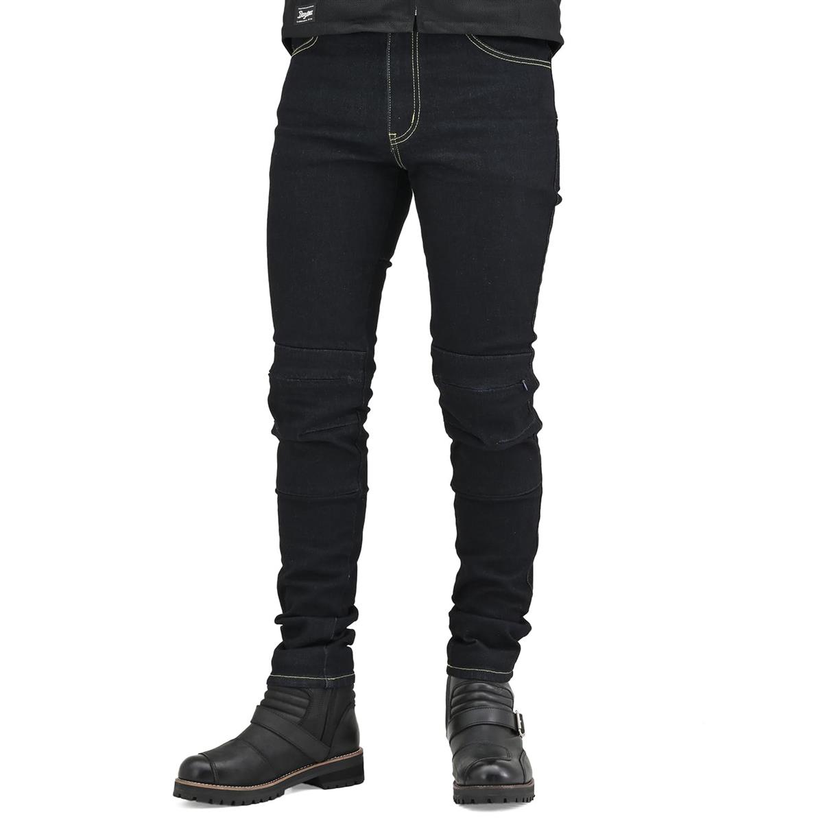 デイトナ(Daytona) バイク ライディングパンツ 春夏秋 薄型プロテクター(ひざ)付属 CEレベル1 ストレッチ 13oz スリムフィットジーンズ DB-002 インディゴ Sサイズ(31インチ) 39716