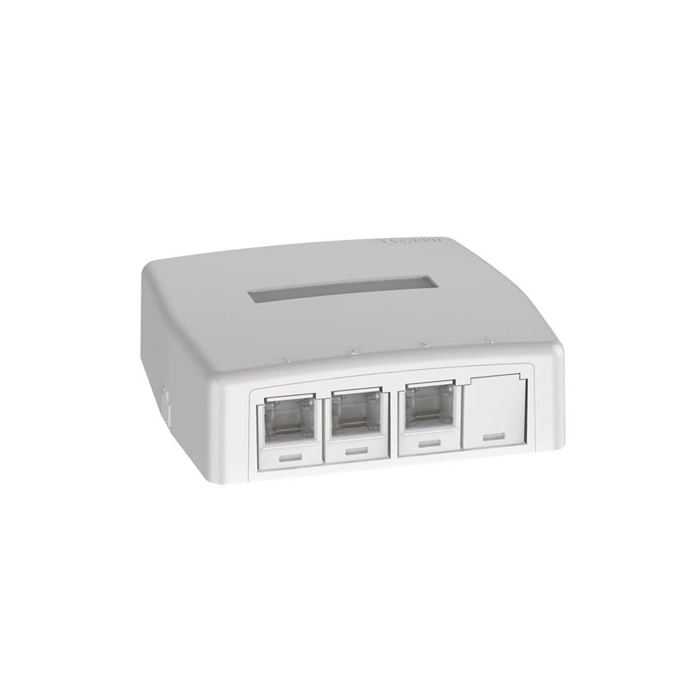 パンドウイット Cat6Aローゼットボックスキット シャッター付き添い人 3個口白 JOQ3BH6A00