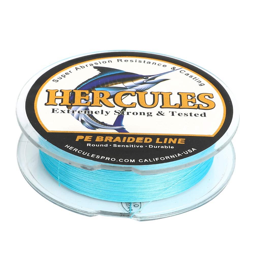 ヘラクレス(HERCULES) PEライン 8本編み 釣りライン 15色 遠投 X8 PE 釣り糸 コシが強い 高強度 高感度 釣り用 ライン 耐久性 汎用性 伸びない 投げ釣り アジング エギング 劣化しにくい 再利用可能 釣糸 8本撚り 糸 ブルー1.5号 300M (9.1kg/20lb/Φ0.20mm)画像