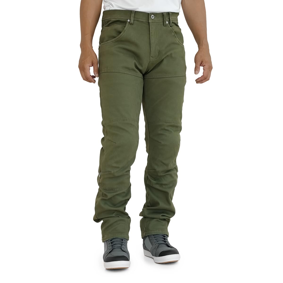 KOMINE バイク用 パンツ WJ-936R エニグマライトプロテクトサーマルジーンズ Khaki M/30 07-936