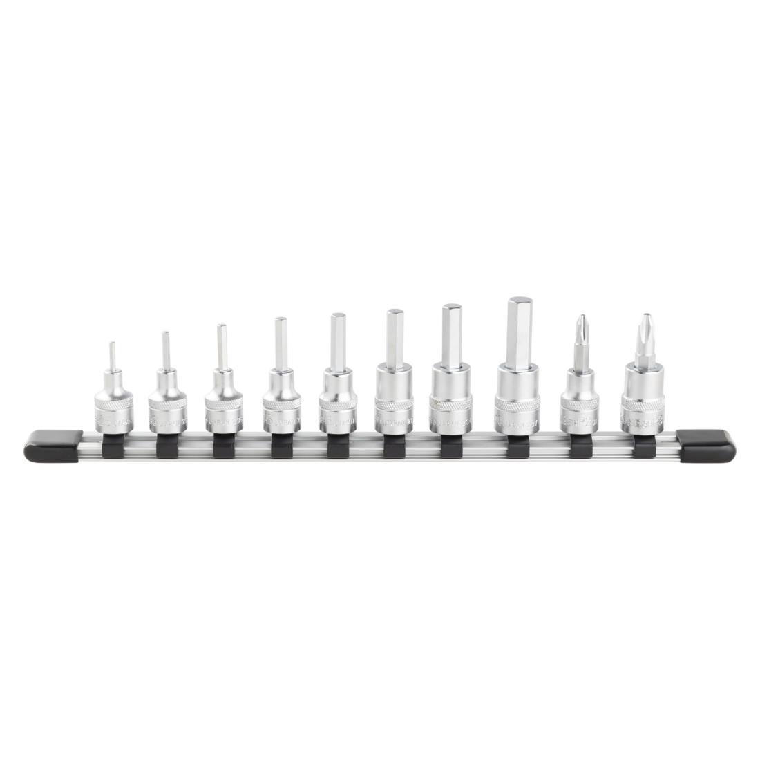 トネ(TONE) ヘキサゴンソケットセット(ホルダー付) HH310 差込角9.5mm(3/8”) 内容10点