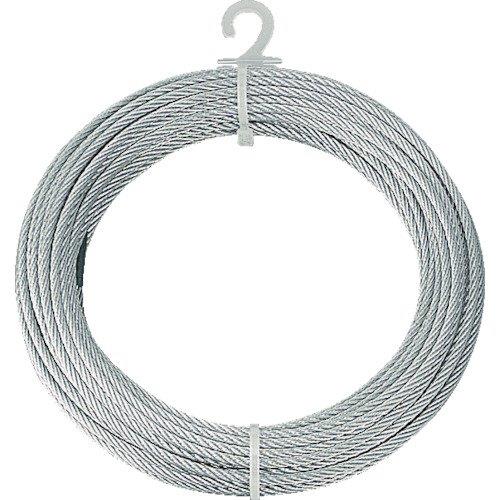 TRUSCO(トラスコ) メッキ付ワイヤーロープ Φ6mmX20m CWM-6S20 × 4巻 【ケース販売】