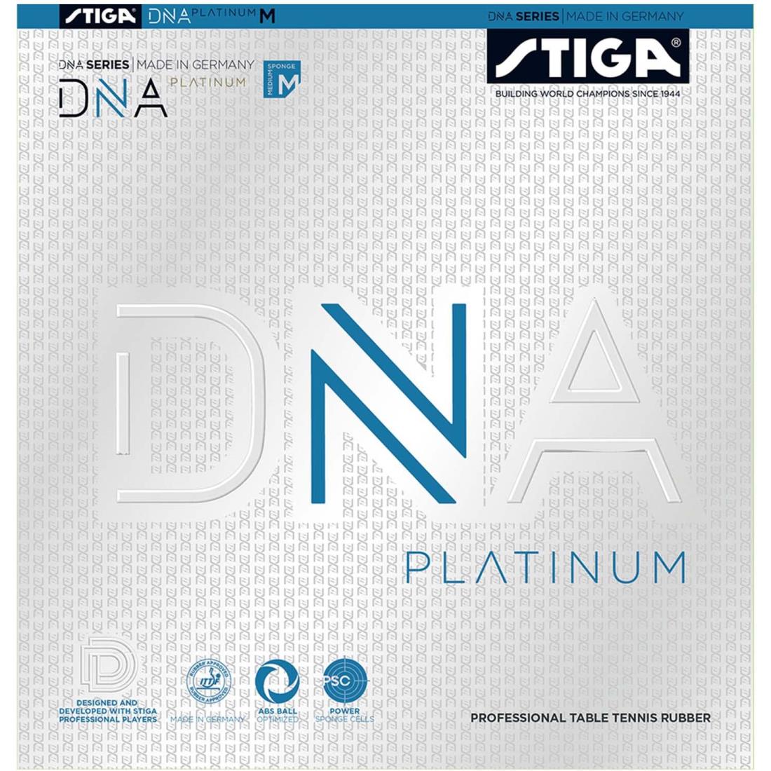 STIGA(スティガ) 卓球 ラバー テンション系裏ソフト DNA プラチナ M ブラック 特厚 1712050121