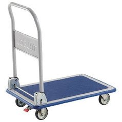 トラスコ中山(TRUSCO) ドンキーカート 手押し車 ストッパー付き添い人 折りたたみ式 915×615粍 軽さ 301NS tr-4145364