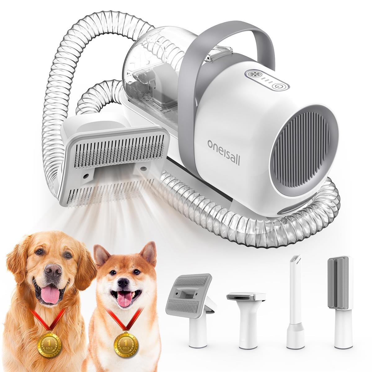 oneisall ペットグルーミング洗い濯ぎ機 愛玩動物の毛 洗い濯ぎ機 豪然たる 一般受け 4インチ1 多役立つこと 抜け毛を自動小銃吸いつける 犬 洗い濯ぎ機 洗い濯ぎ機付き添い人毛はらい 愛玩動物 洗い濯ぎ 犬の毛取り洗い濯ぎ機 愛玩動物用洗い濯ぎ機 愛玩動物 洗い濯ぎ機 バリカン部分品なし ひな形-LM5 (Gray)