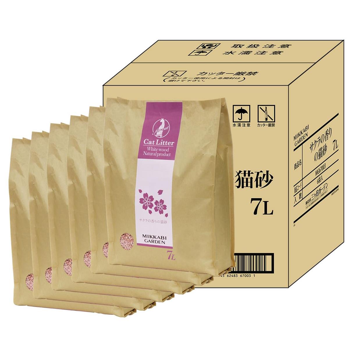 アドメイト (ADD. MATE) サクラの香りの猫砂 7L×6袋セット(ケース販売)