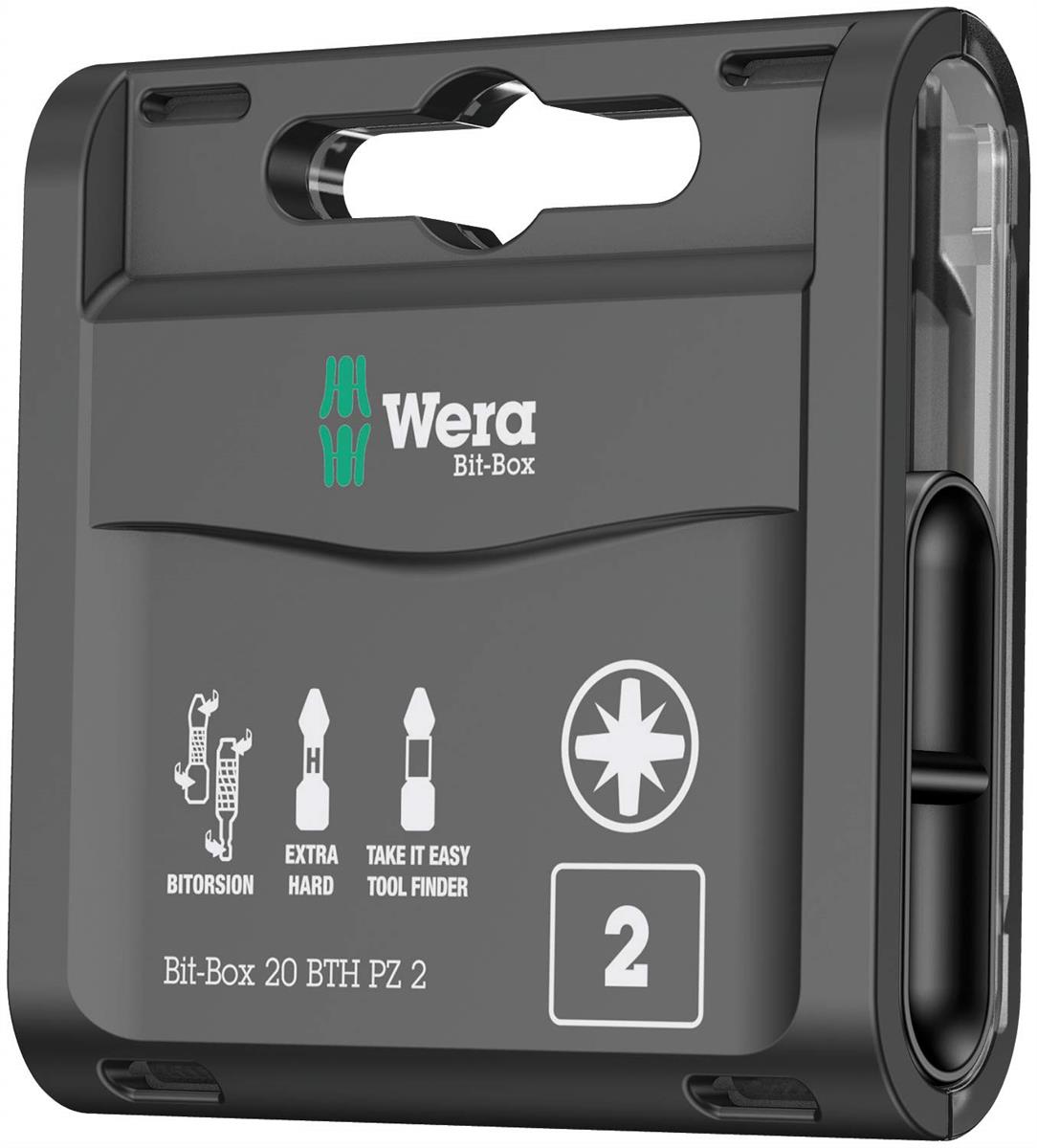 WERA ヴェラ 20本組 ポジ運転 バイトーションビットセット 大きさPZ2 全長25粍 057762
