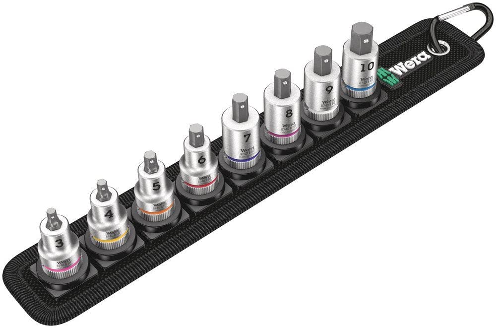 WERA ヴェラ 差込角3/8DR 8点組ヘックスプラスビットソケットセット 守りつづける役立つこと付き添い人 003971