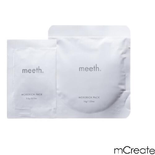 新品　meeth コットンフェイスマスク 7セット 送料無料】 Meeth モアリッチ パック 7回分 コットンフェイスマスク