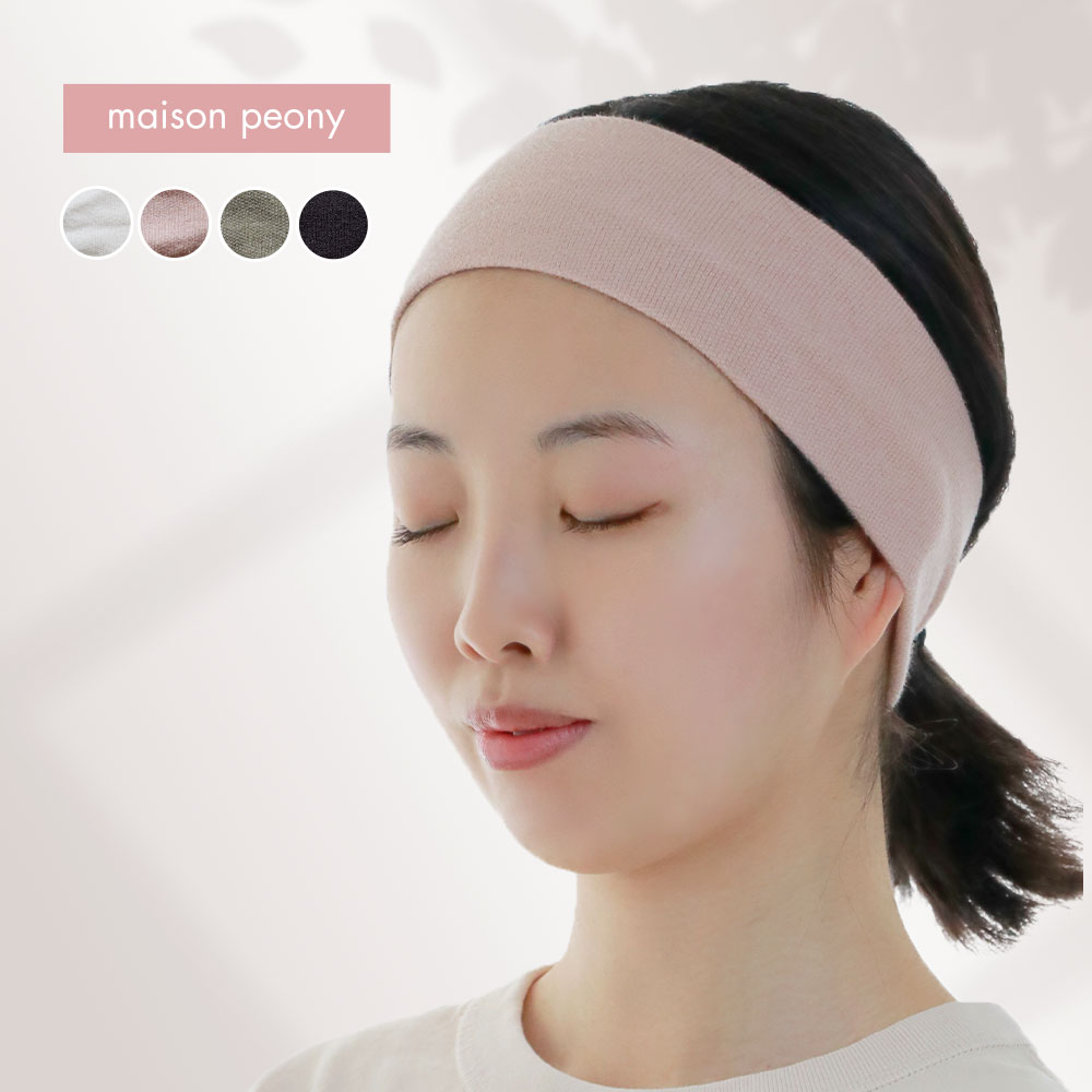 [Made in Japan] [Set of 2 to choose] Hairband, Half Type, 100% Cotton, Thin, Flat, Circular, Turban, Headband, Face Wash Makeup, After Bath Makeup, Fitness, Yoga, Sports, Hair Tie, Fluffy, Absorbent, Cotton, Women's, Made in Japan