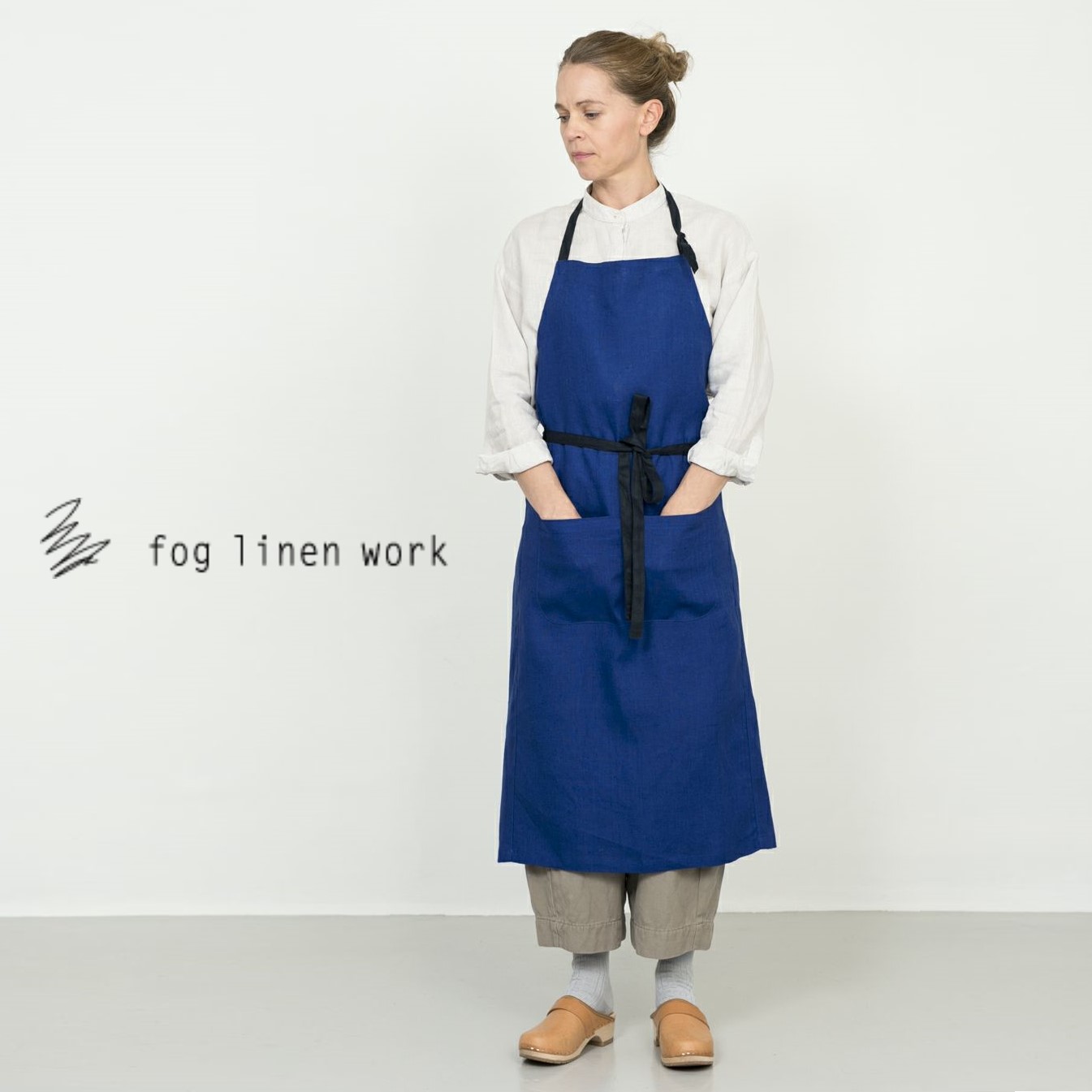大流行中！ 楽天市場】【レビューでプレゼント】fog linen work フォグ エプロン・三角巾