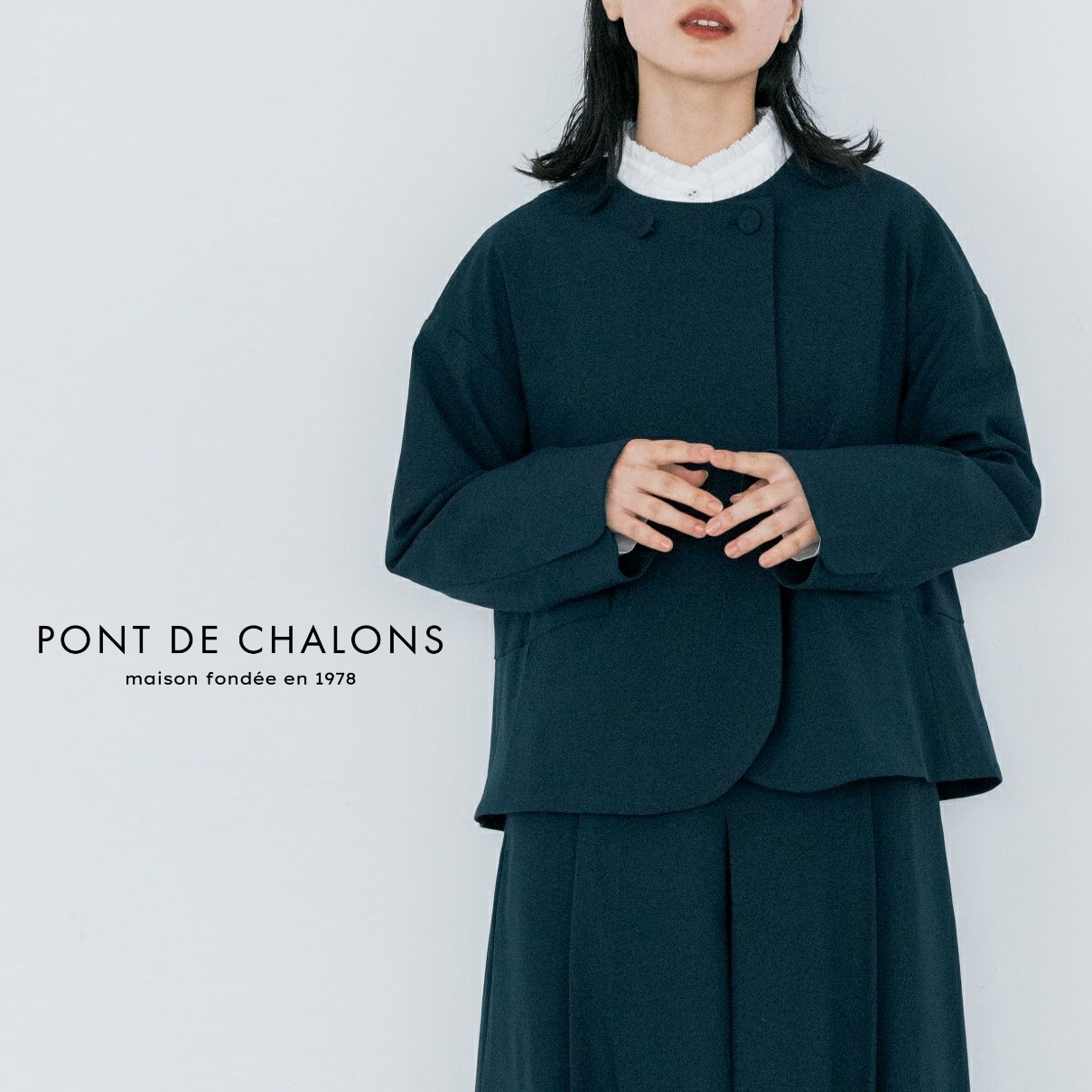 【15％オフ・クーポン客体】PONT DE CHALONS ポンデシャロン 上衣 否色つや ダブル 名取り草 伸ばすこと オケージョン フォーマル セットアップ 2026年春夏物 卒式 卒園式 はいり込む式 入園式 おっ母さん 母 出で立ち レディース 30代 40代 50代 心地よい