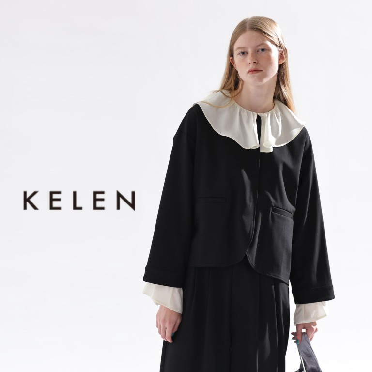 【50％オフ・大売り出し】KELEN ケレン 上衣 うしろ側 筋目 ポリエステル 人絹 ポリウレタン オケージョン フォーマル セットアップ SION