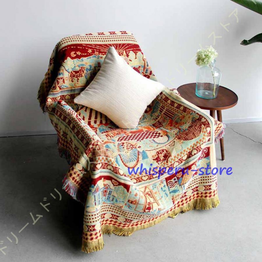 楽天市場】マルチカバー 小花パッチワーク 200×200cm 正方形 綿100