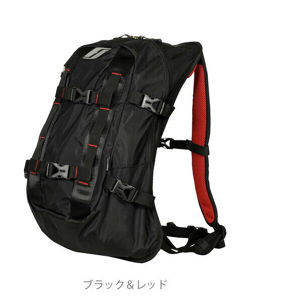 (LINEクーポン有)FB-855/BK&RD フラッグシップ(FLAGSHIP) バイク アクティブバックパック ブラック&レッド フリー FB-855 FB855/BK&RD|測定器・工具のイーデンキ