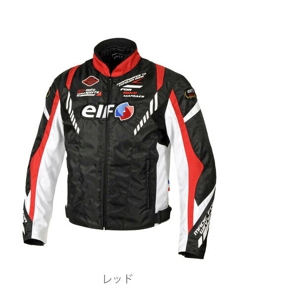 (LINEクーポン有)エルフ EJ-W119/RD/3L エルフ(elf) バイク用 ジャケット 秋冬モデル ヴィットリアジャケット 3Lサイズ レッド EJ-W119 EJW119/RD/3L