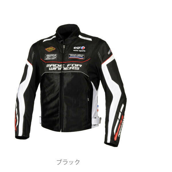 (LINEクーポン有)エルフ EJ-S118/BK/M エルフ(ELF) エヴォルツィオーネジャケット Mサイズ ブラック EJ-S118 EJS118BKM