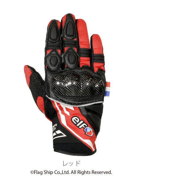 (LINEクーポン有)エルフ EG-S525/RED/L/WIDE エルフ(ELF) EG-S525 ストラーダメッシュグローブ L/WIDEサイズ RD EGS525REDLWIDE