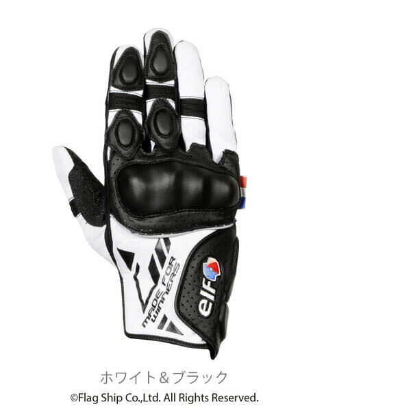 (LINEクーポン有)エルフ EG-S527/WH&BK/LL エルフ(ELF) EG-S527 ネーロメッシュグローブ LLサイズ ホワイト&ブラック EGS527WH&BKLL