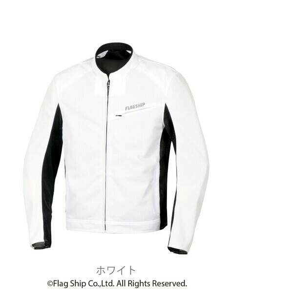 (LINEクーポン有)エルフ FJ-S221/WHITE/M FLAGSHIP(フラッグシップ) FJ-S221 フラックスベントジャケット Mサイズ ホワイト FJS221WHITEM