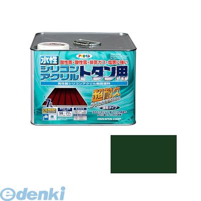 直送 代引不可・他メーカー同梱不可 アサヒペン 4970925453266 アサヒペン 水性シリコンアクリルトタン用 ７Ｌ 緑 AP 屋根用