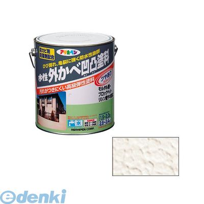 直送 代引不可・他メーカー同梱不可 アサヒペン 4970925452122 アサヒペン 水性外かべ凹凸塗料ツヤあり ３Ｌ アイボリー AP水性外かべ凹凸塗料ツヤあり 水性塗料 スプレー