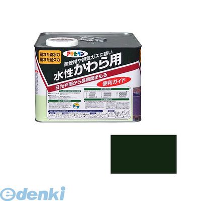 直送 代引不可・他メーカー同梱不可 アサヒペン 4970925448149 アサヒペン 水性 かわら用 ７Ｌ アイリッシュグリーン 水性かわら用 ペンキ AP 屋根用